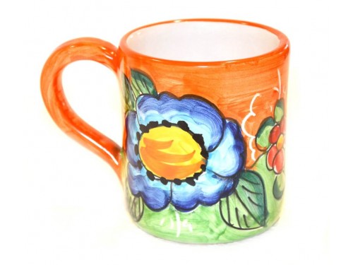 Mug Lemon Flowers orange