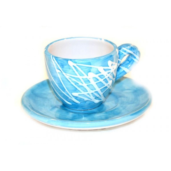 Espresso Cup & Saucer modern light blue Cups and mugs Piccadilly