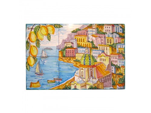 Set 6 tiles Positano