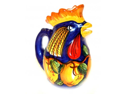 Pitcher Rooster Lemon blue