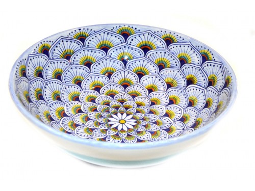 Round Bowl Peacock purple