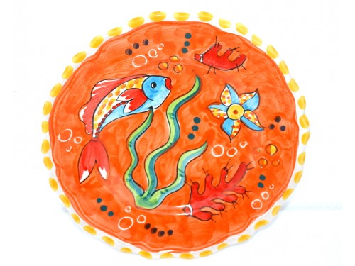 Salad Plate Fishes orange