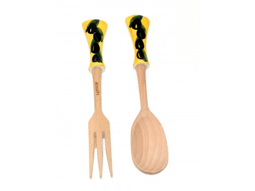 Salad Tongs Olives wood