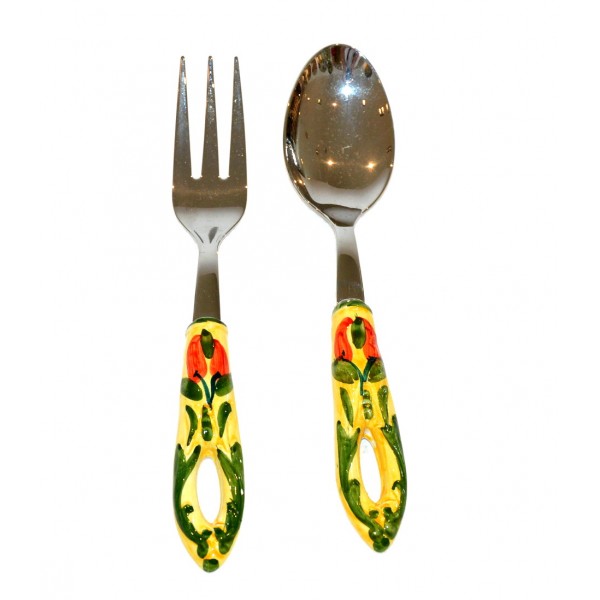 Salad Tongs chili peppers Steel