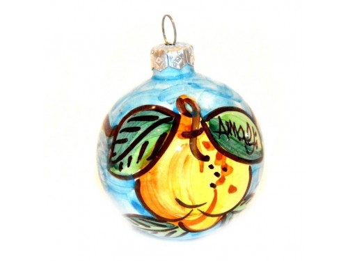 Ornament Lemon light blue