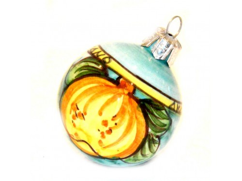 Pallina di Natale Limone verde e giallo