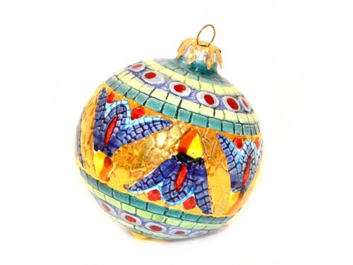 Pallina di Natale Bizantino Oro verde