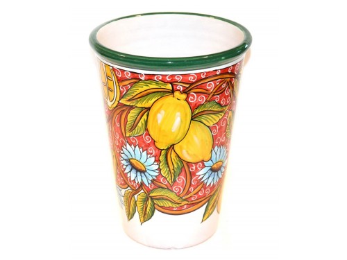 Vase - Ice Bucket Lemon Italy Red (LAST PIECE)