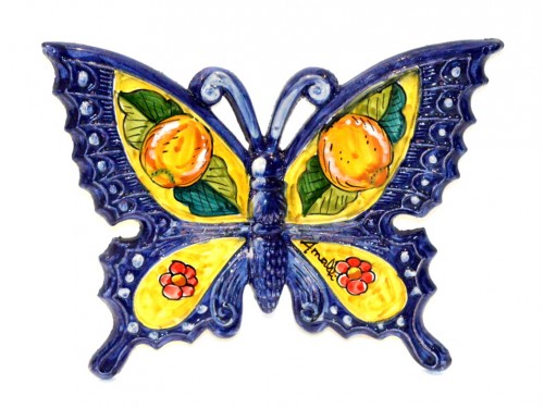 Butterfly Lemon Flower Blue to hang (from 3,55 to 8,25 inches)