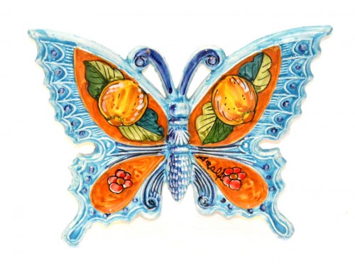 Butterfly Lemon Flower Light Blue to hang (from 3,55 to 8,25 inches)