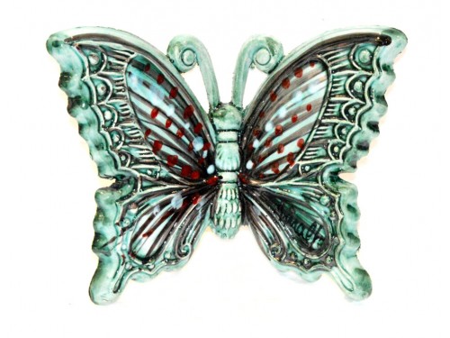 Butterfly Aquamarine to hang (from 3,55 to 8,25 inches)