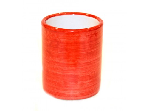 Bicchiere Ceramica Monocolore rosso