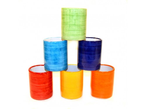 Ceramic Glasses Monocolor (6 pieces)