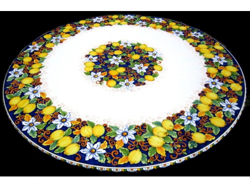 Dining Table Lemons & Flowers (from 27,55 to 47,20 inches)