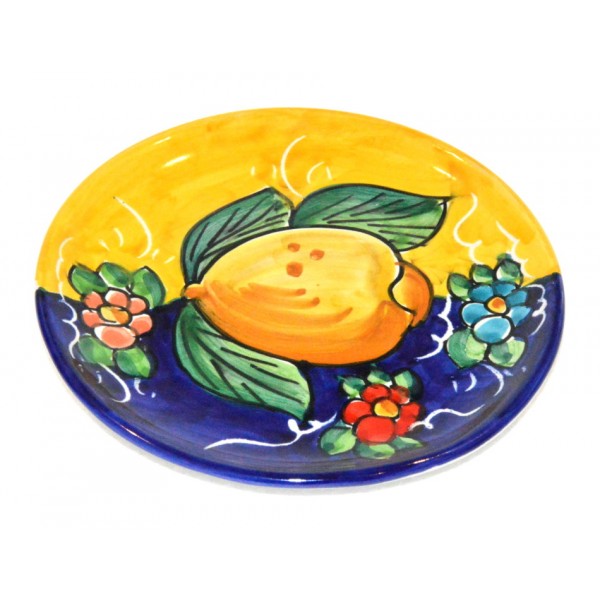 Bread & Butter Plate Lemon Yellow Blue (6,30 inches)