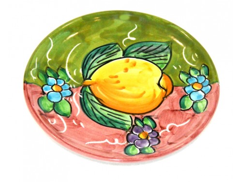 Bread & Butter Plate Lemon Green Purple (6,30 inches)