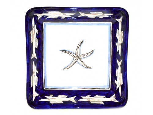 Square Bowl Anchovies Blue 11,80 inches (to serve - centrepiece)