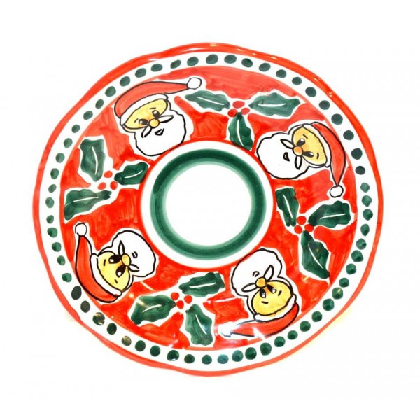 Christmas Plate Santa Claus (Salad Plate)
