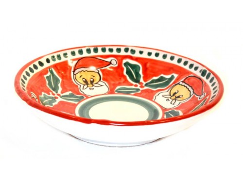 Christmas Soup Bowl Santa Claus