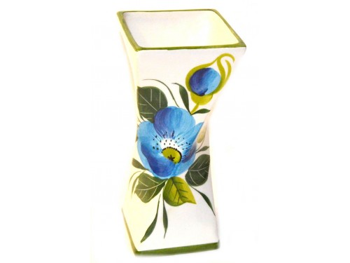 Vaso per tavolo fiori blu 19 cm