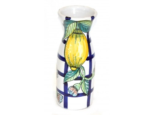 Vaso per tavolo limoni e linee blu