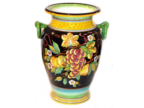 Vase with handle Mix Fruits Black (20 inches)