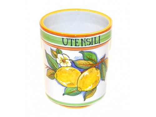 Utensil holder lemon 16 cm