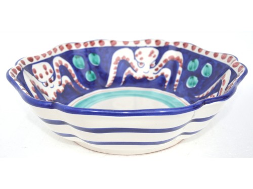 Serving Bowl Octopus Blue