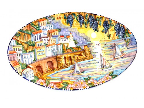 Big Plate Amalfi Grapes 23,60 inches
