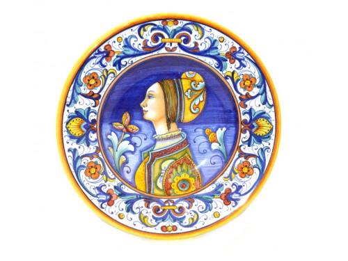 Wall Plate Elegant Woman 7,85 inches