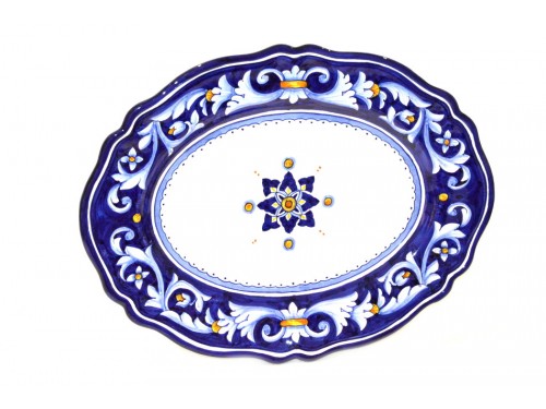 Oval Plate Ocean 14,95 inches (to hang and to use)