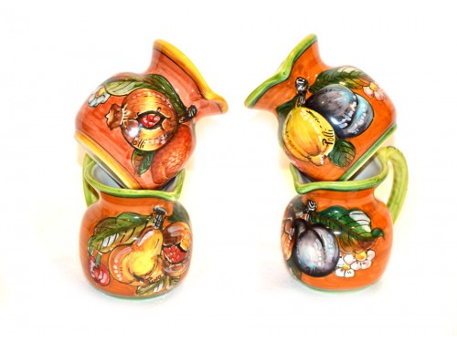 set 4 creamer fruits design (last set) - 3,15 inches