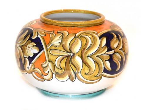 Special vase "brown/blue" 8,65x5,90 inch (unique piece)