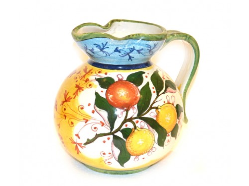 Fruit T. Pitcher yellow 9,85 inches (unique piece)