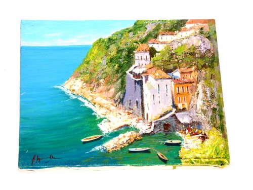 3D OIL PAINTING CONCA DEI MARINI N°5 (UNIQUE PIECE) 9,40 X 11,80 INCHES