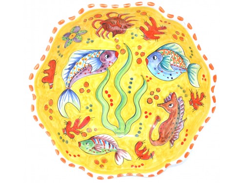 Scalopped Bowl Fishes yellow