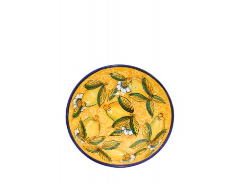 copy of 1a misura Bolo Rotondo in decoro limoni con ricciolo e fiori in giallo