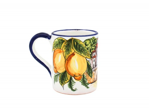 Set of 4 Big Mug Positano, Amalfi, Sorrento and Conca dei Marini view