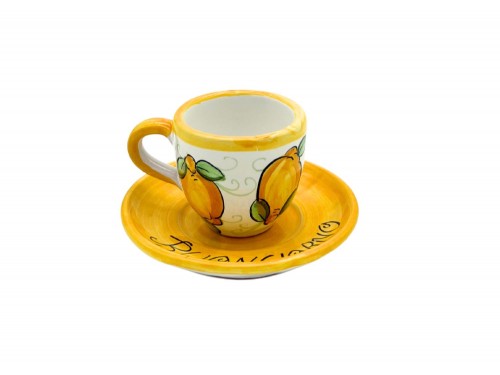 Espresso Cup & Saucer Lemons "Buongiorno"