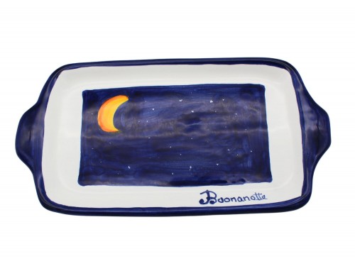 Vassoio rettangolare in decoro "buonanotte"