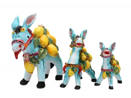 Set of 3 Donkey with lemons