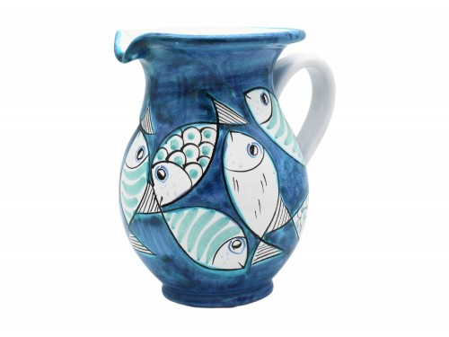 Big Pitcher fishes in turquoise