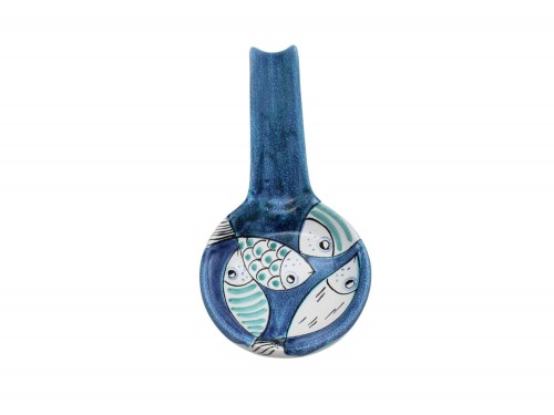 Big Spoon Rest fish in turquoise