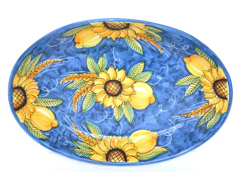 Oval Plate Sunflower