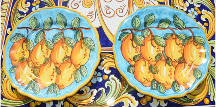 italian-ceramic-plate-lemon-design