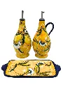 set olio e aceto con vassoio limone con ricciolo giallo 3 .webp