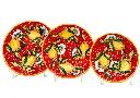set piatti piano fondo frutta limone con ricciolo rosso.webp