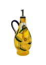 Oil bottle jar with "curly lemons"