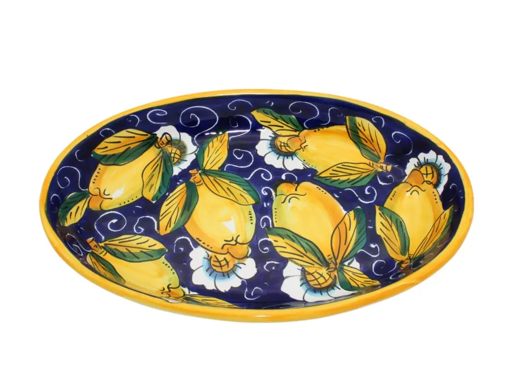 Bolo ovale limoni riccio (Blu)