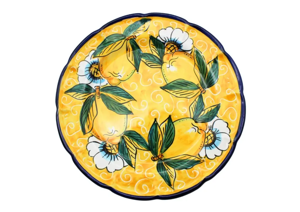 Piatto fondo limoni riccio